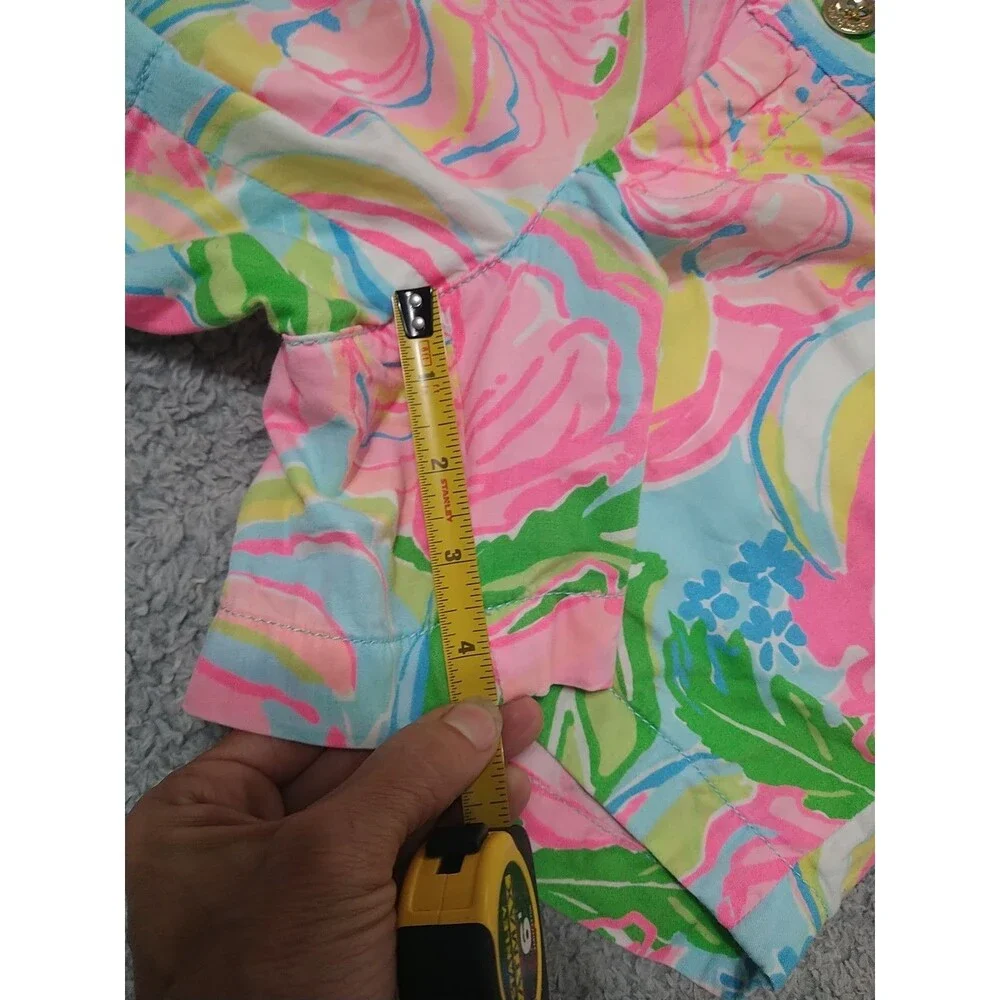 Lilly Pulitzer The Callahan Shorts Multicolor Size 0 Boho Beachy Summer Feminine